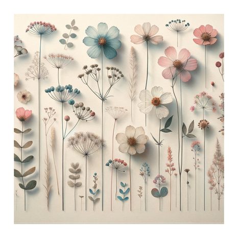 OBRAZ LUČNÍ KVÍTKA V ROMANTICKÉM STYLU - OBRAZY KVĚTŮ - OBRAZY