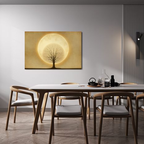 OBRAZ STROM ŽIVOTA PŘED MĚSÍCEM - OBRAZY STROMY ŽIVOTA - OBRAZY