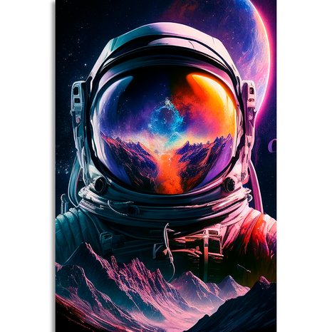 WANDBILD PORTRÄT EINES ASTRONAUTEN - WANDBILDER ASTRONAUT - BILDER