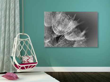 SLIKA ČRNOBELA VELIKA REGRATOVA LUČKA Z OZADJEM - ČRNOBELE SLIKE - SLIKE