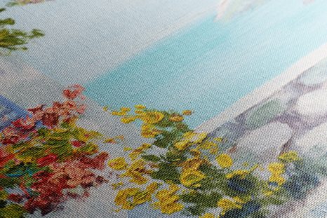 OBRAZ DOMEK U MOŘE - OBRAZY PŘÍRODY A KRAJINY - OBRAZY