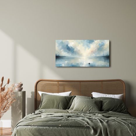 WANDBILD EINSAMKEIT INMITTEN DER RUHE - BILDER MEER UND STRAND - BILDER