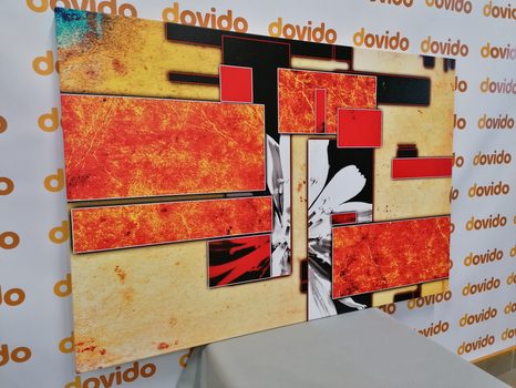 KÉP ABZSTRAKCIÓ NARANCSSÁRGA KIVITELBEN - ABSZTRAKT KÉPEK - KÉPEK