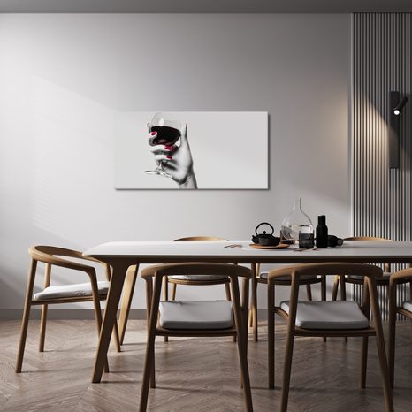 OBRAZ PŘÍPITEK ČERVENÝM VÍNEM - OBRAZY JÍDLA A NÁPOJE - OBRAZY