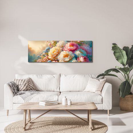 KÉP FINOM VIRÁGOK PASZTELL SZÍNEKBEN - VIRÁGMINTÁS KÉPEK - KÉPEK