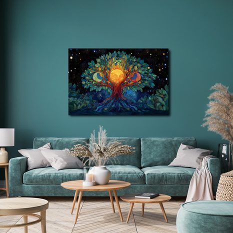 OBRAZ STROM ŽIVOTA POD HVĚZDAMI - OBRAZY STROMY ŽIVOTA - OBRAZY