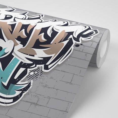 CARTA DA PARATI AUTOADESIVA – SCRITTA STREET ART - CARTA DA PARATI AUTOADESIVE - CARTA DA PARATI