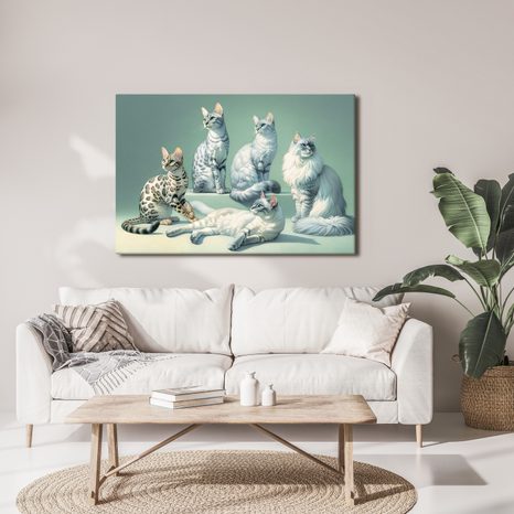 OBRAZ ELEGANTNÍ KOČKY - OBRAZY KOČKY - OBRAZY