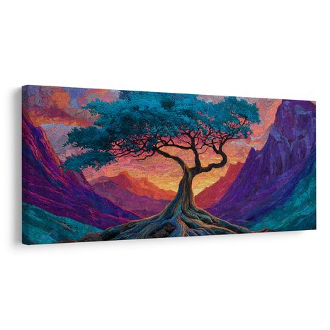 OBRAZ STROM ŽIVOTA V BAREVNÉM ÚDOLÍ - OBRAZY STROMY ŽIVOTA - OBRAZY