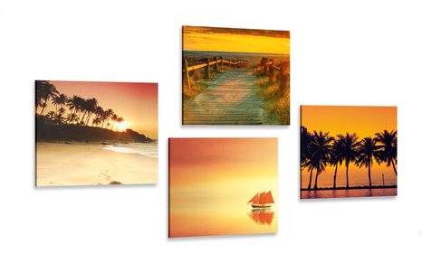 CANVAS PRINT SET BEAUTY OF SEASCAPE - SET OF PICTURES - PICTURES