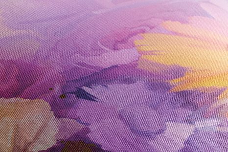 SLIKA OLJNA SLIKA VEČBARVNIH CVETOV - SLIKE ROŽ - SLIKE