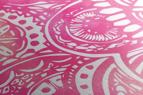 OBRAZ MANDALA RŮŽOVÝ AKVAREL - OBRAZY FENG SHUI - OBRAZY