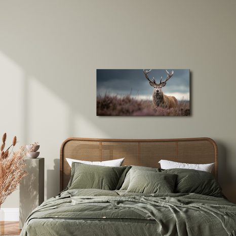 OBRAZ ZIMNÍ POHÁDKA S JELENEM - OBRAZY JELENI - OBRAZY