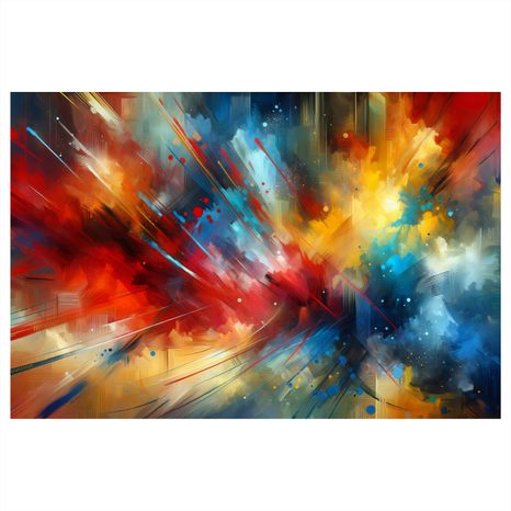 OBRAZ EXPLOZE BAREVNÉ ENERGIE - OBRAZY ABSTRAKTNÍ TVARY - OBRAZY