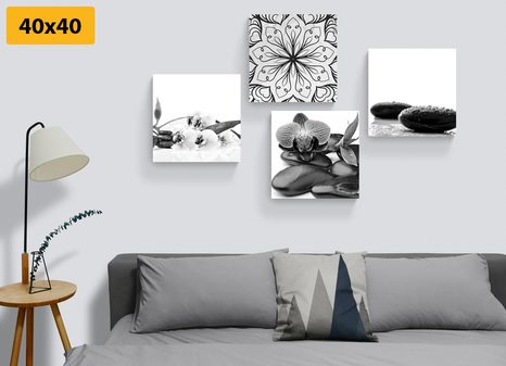 SET OBRAZŮ VŮNĚ KLIDU FENG SHUI - SESTAVY OBRAZŮ - OBRAZY