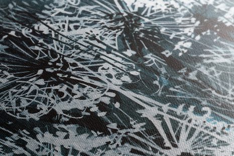 OBRAZ MNISZEK LEKARSKI Z ELEMENTAMI ABSTRAKCYJNYMI - OBRAZY KWIATÓW - OBRAZY