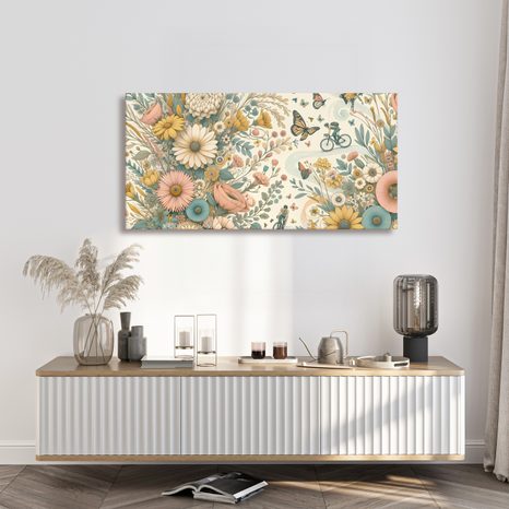 OBRAZ ROZKVETLÁ CYKLOSTEZKA - OBRAZY POLE A LOUKY - OBRAZY