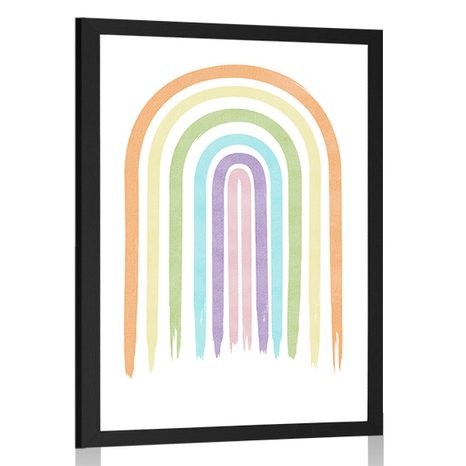 POSTER CURCUBEU PASTELAT MID-CENTURY - MOTIVE DIN ATELIERUL NOSTRU - POSTERE