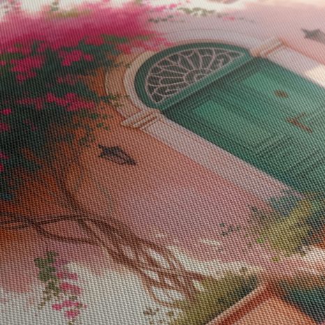 WANDBILD ROMANTISCHER EINGANG - BILDER BÄUME UND LAUB - BILDER