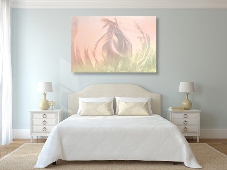 OBRAZ ABSTRAKTNÍ STROMY V LESE - ABSTRAKTNÍ OBRAZY - OBRAZY