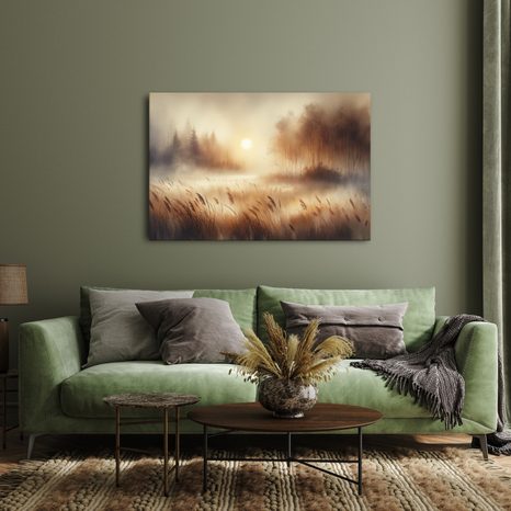 OBRAZ MLHAVÝ ÚSVIT - OBRAZY VÝCHOD A ZÁPAD SLUNCE - OBRAZY