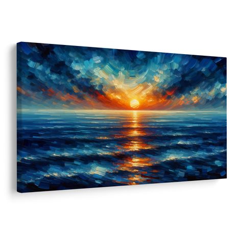 OBRAZ ZÁPAD SLUNCE NAD OCEÁNEM - OBRAZY VÝCHOD A ZÁPAD SLUNCE - OBRAZY