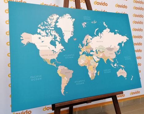 TABLOU HARTA CU ELEMENTE VINTAGE - TABLOURI CU HĂRȚI - TABLOURI