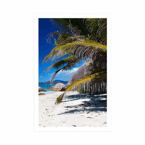 POSTER – BELLEZZE DELLA SPIAGGIA DI ANSE SOURCE - NATURA - POSTER