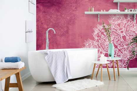 TAPETA ELEMENTY KWIATOWEJ MANDALI - TAPETY FENG SHUI - TAPETY