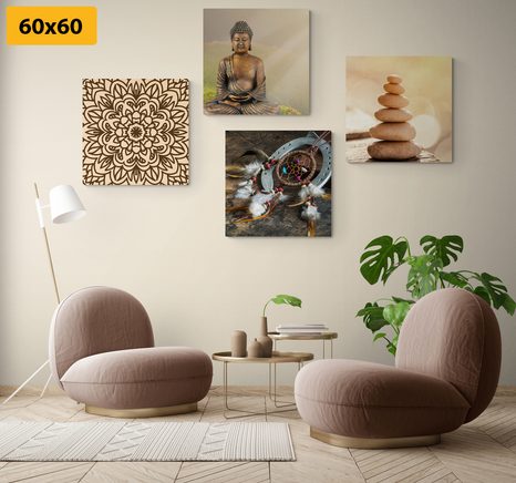 BILDER-SET HARMONISCHER BUDDHA - BILDERSETS - BILDER