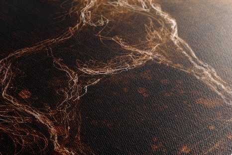 WANDBILD ABSTRAKTES PFERD - ABSTRAKTE BILDER - BILDER