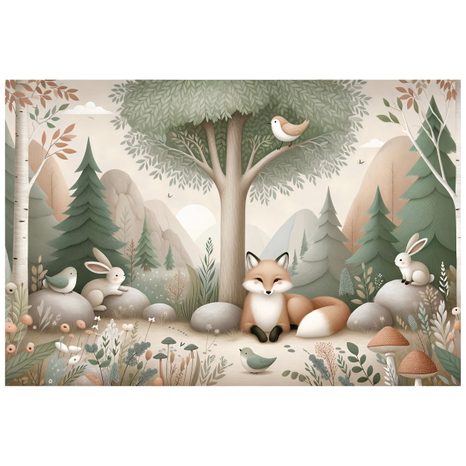 TAPETA LESNÍ POHÁDKA S LIŠKOU - DĚTSKÉ TAPETY - TAPETY