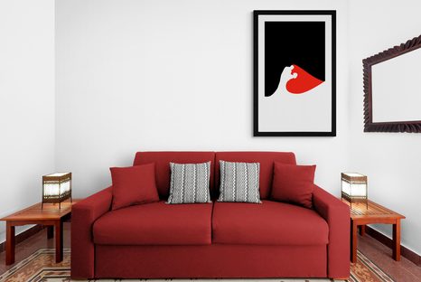 PLAGÁT S PASPARTOU ŠŤASTIE DVOCH ĽUDÍ - MOTÍVY Z NAŠEJ DIELNE - PLAGÁTY