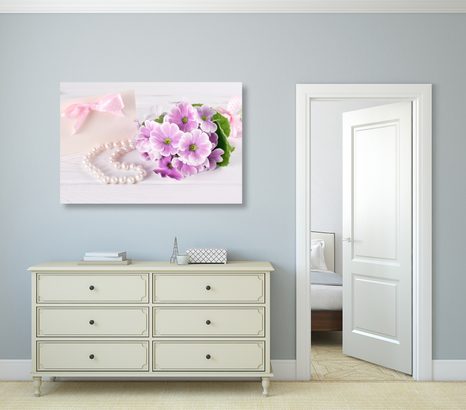 OBRAZ ROMANTICKÉ ZÁTIŠÍ S NÁDECHEM LUXUSU - OBRAZY KVĚTŮ - OBRAZY