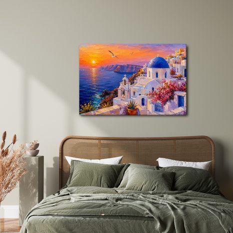 WANDBILD BLAUE KUPPEL ÜBER DEM MEER - BILDER MEER UND STRAND - BILDER