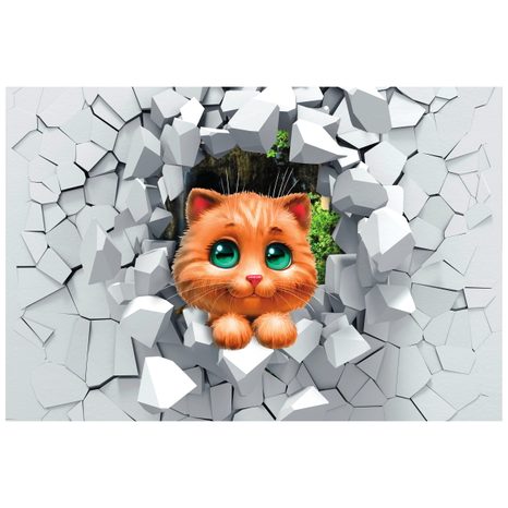 CARTA DA PARATI AUTOADESIVA – GATTINA ADORABILE - CARTA DA PARATI AUTOADESIVE - CARTA DA PARATI