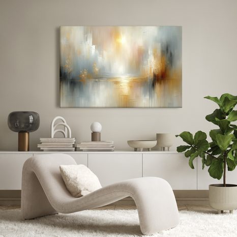 WANDBILD GOLDENES LICHT ÜBER DEM SEE - BILDER - 🔥 TOTALAUSVERKAUF