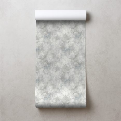 TAPETA JEMNÉ ŠEDÉ AKVARELOVÉ MRAKY - TAPETY PODLE MOTIVU - TAPETY