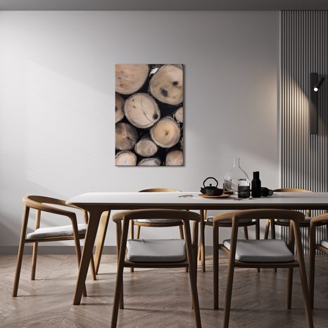QUADRO SU TELA – DETTAGLIO DEL LEGNO - QUADRI ALBERI E FOGLIE - STAMPE E QUADRI
