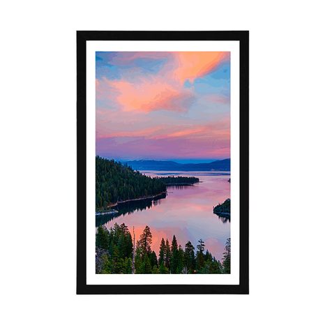 POSTER – LAGO AL TRAMONTO - NATURA - POSTER