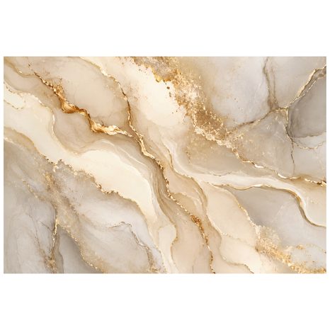 ZELFKLEVEND FOTOBEHANG LUXE GOUDMARMER IN BEIGE TINTEN - MARMER FOTOBEHANG - FOTOBEHANG