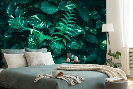 CARTA DA PARATI AUTOADESIVA – FOGLIE TROPICALI FRESCHE - CARTA DA PARATI AUTOADESIVE - CARTA DA PARATI
