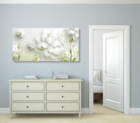 КАРТИНА НА ПЛАТНО – АБСТРАКТНИ ЦВЕТЯ - АБСТРАКТНИ КАРТИНИ - КАРТИНИ