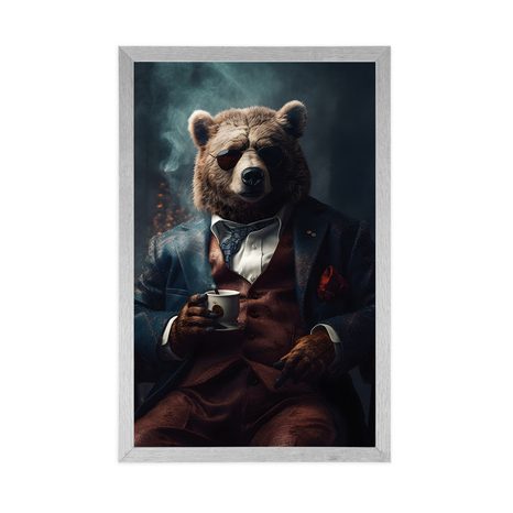 PLAKÁT ZVÍŘECÍ GANGSTER MEDVĚD - ZVÍŘECÍ GANGSTEŘI - PLAKÁTY