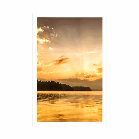 POSTER – RIFLESSO DEL LAGO DI MONTAGNA - NATURA - POSTER