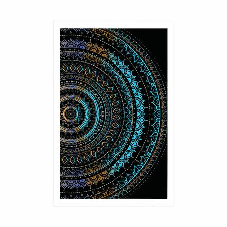 PLAGÁT MANDALA SO VZOROM SLNKA - FENG SHUI - PLAGÁTY