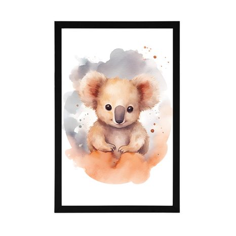 PLAKÁT ZASNĚNÁ KOALA - ZASNĚNÁ ZVÍŘÁTKA - PLAKÁTY