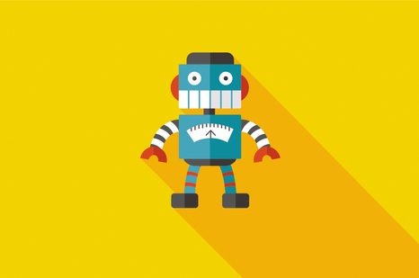 SELBSTKLEBENDE TAPETE FRÖHLICHER ROBOTER - SELBSTKLEBENDE TAPETEN - TAPETEN