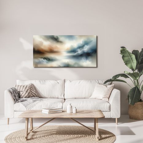 WANDBILD ZARTE TÖNE DER LANDSCHAFT - BILDER SEEN - BILDER