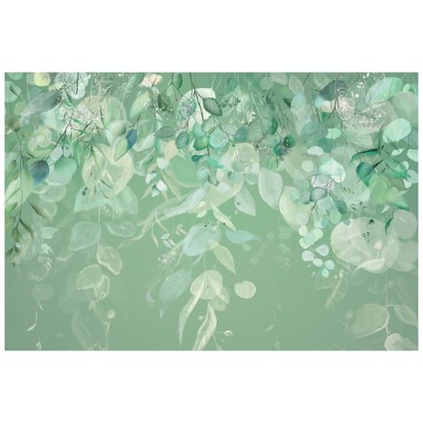 CARTA DA PARATI AUTOADESIVA – FOGLIE VERDE PASTELLO - CARTA DA PARATI AUTOADESIVE - CARTA DA PARATI